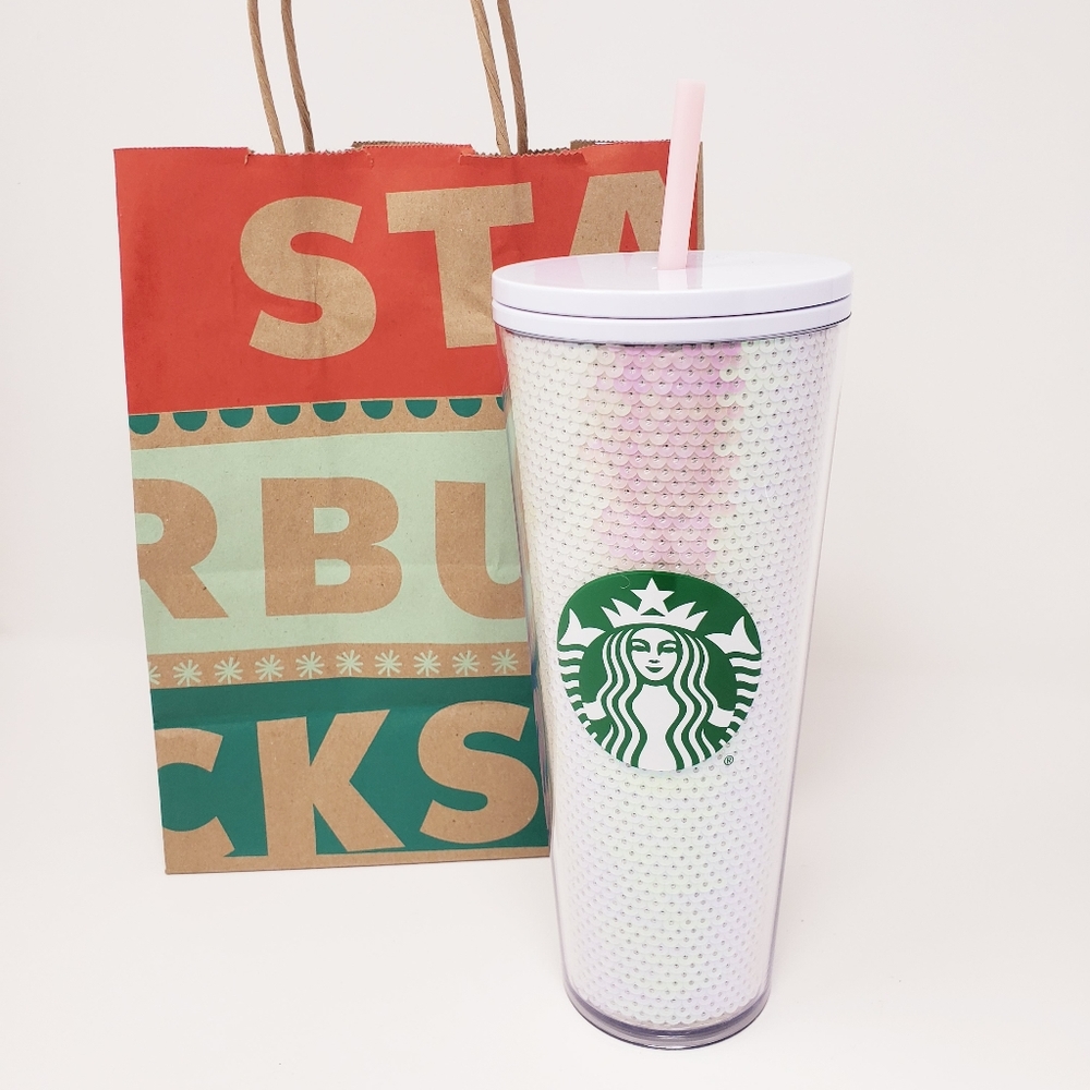 NEW Starbucks 2020 Holiday Sequin Tumbler